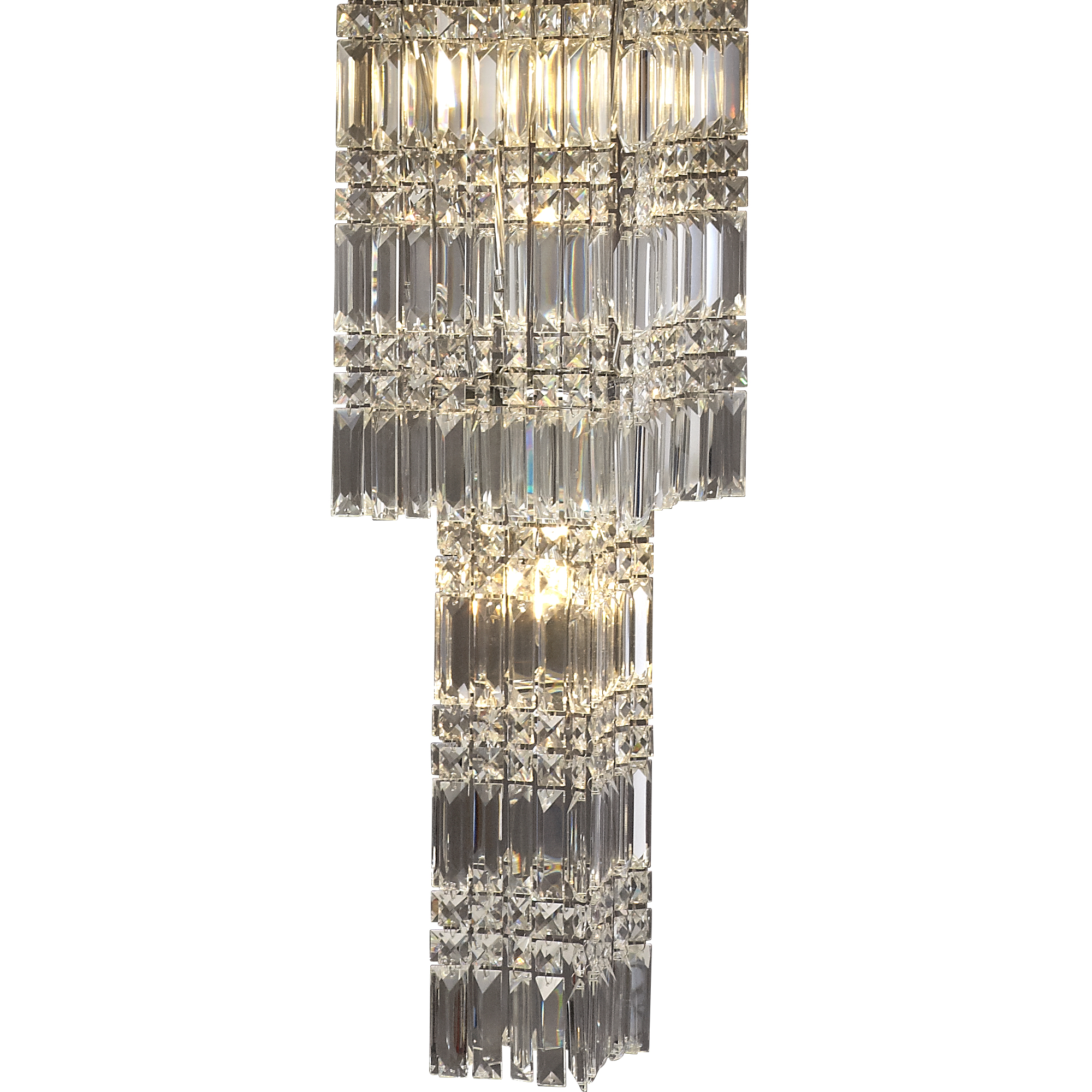 Gianni Crystal Ceiling Lights Diyas Tiered Crystal Fittings